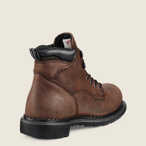 Bottes de Sécurité Red Wing - Supersole® - 6-Inch Waterproof Toe Metguard - Marron/Noir - Homme 685V